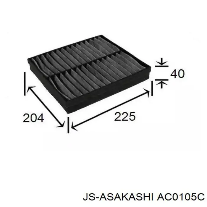 Фильтр салона AC0105C JS Asakashi