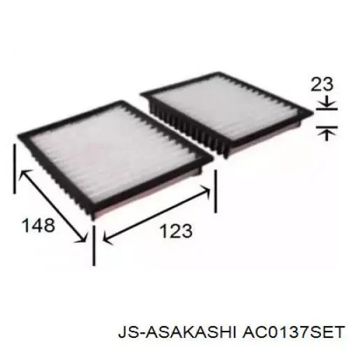 Фильтр салона AC0137SET JS Asakashi