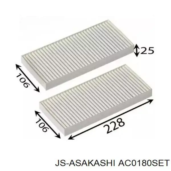 AC0180SET JS Asakashi фильтр салона