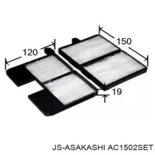 AC1502SET JS Asakashi фильтр салона