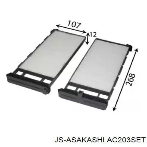 Фильтр салона AC203SET JS Asakashi
