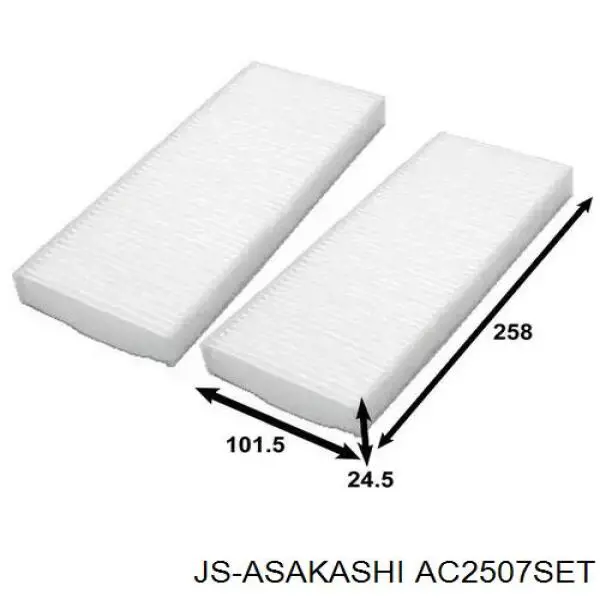 AC2507SET JS Asakashi фильтр салона