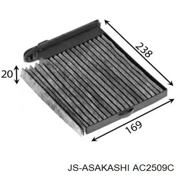 AC2509C JS Asakashi filtro de salão