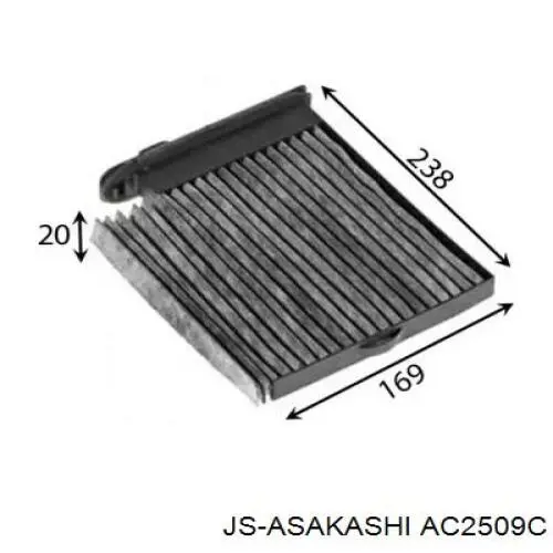 AC2509C JS Asakashi Внутрисалонный фильтр