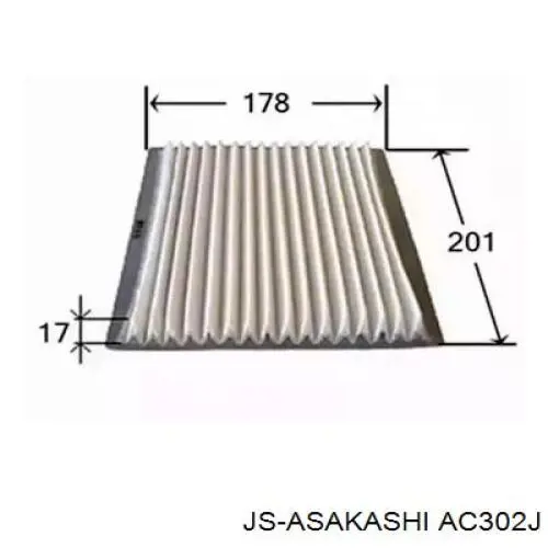AC302J JS Asakashi фильтр салона