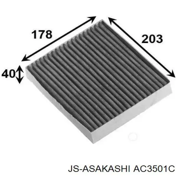 Фильтр салона AC3501C JS Asakashi