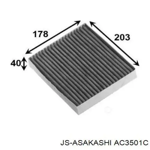 Фільтр салону AC3501C JS Asakashi