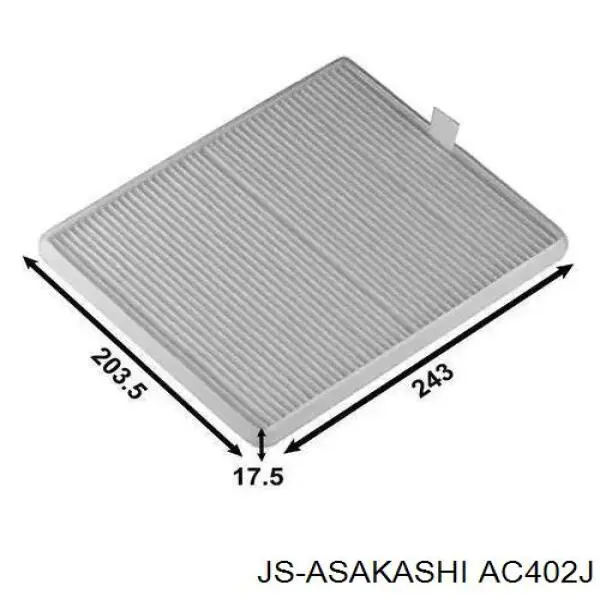 Купить AC402J JS Asakashi Фильтр салона угольный
