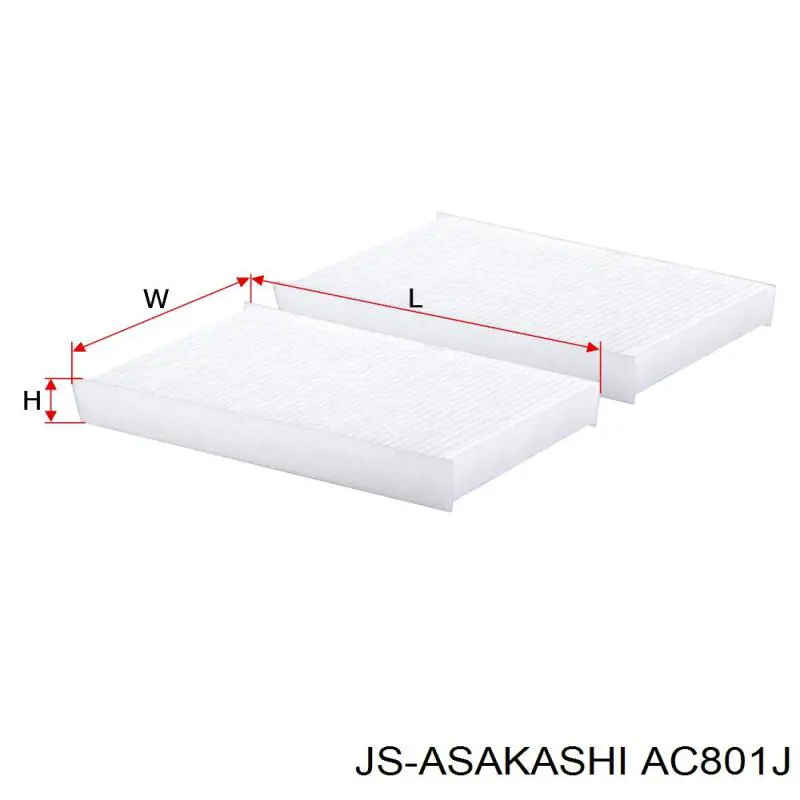 AC801J JS Asakashi Внутрисалонный фильтр
