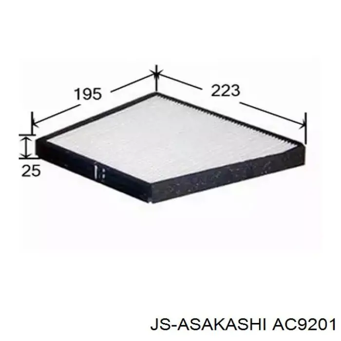 Фильтр салона AC9201 JS Asakashi