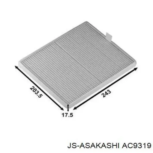 AC9319 JS Asakashi фильтр салона