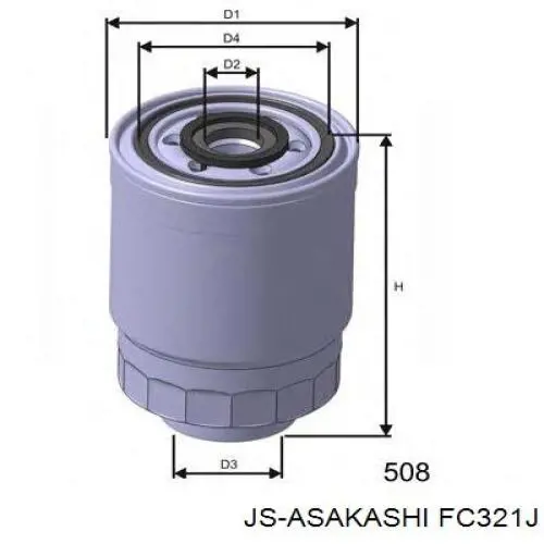 Купить FC321J JS Asakashi Фильтр-отстойник топлива грубой очистки