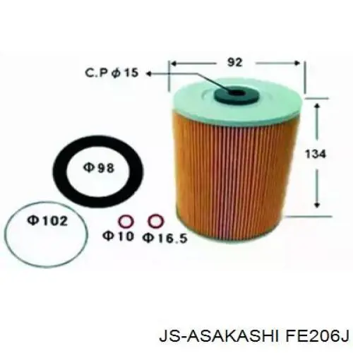 Топливный фильтр FE206J JS Asakashi