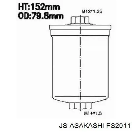 FS2011 JS Asakashi топливный фильтр