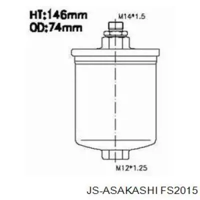 Фильтр тонкой очистки топлива JS Asakashi FS2015 цена, от 11.09 USD