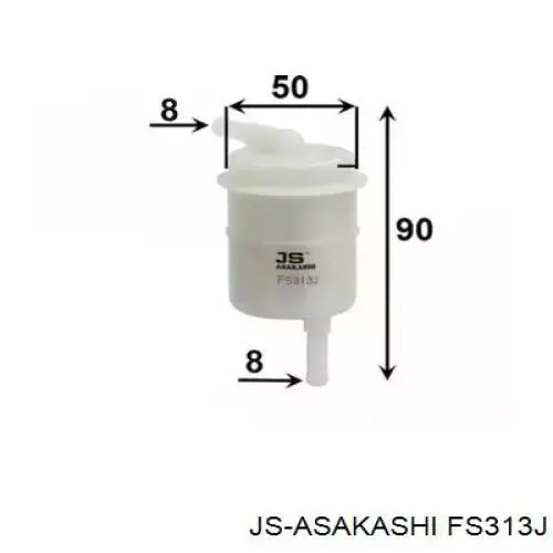 FS313J JS Asakashi filtro de combustível