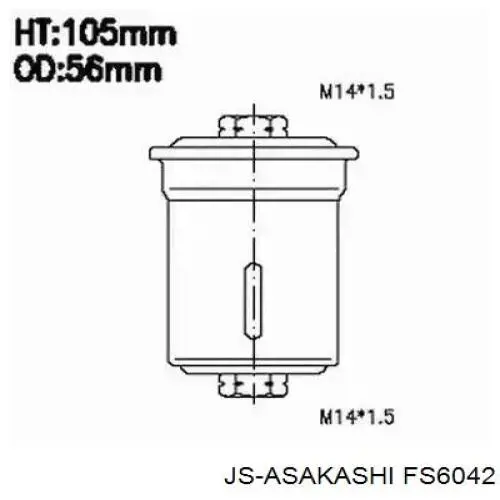 Filtro combustible FS6042 JS Asakashi