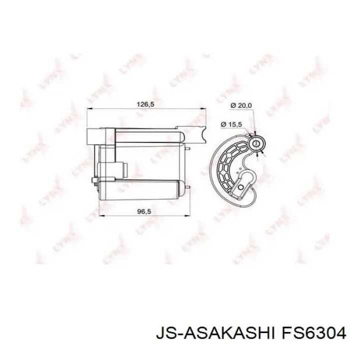Купить FS6304 JS Asakashi Фильтр-отстойник топлива грубой очистки