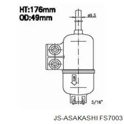 Топливный фильтр FS7003 JS Asakashi