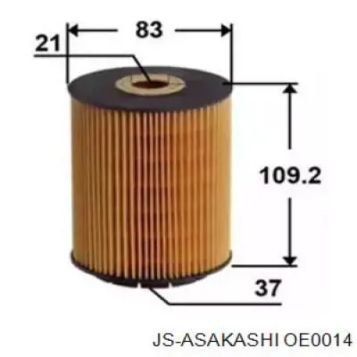 Масляный фильтр OE0014 JS Asakashi
