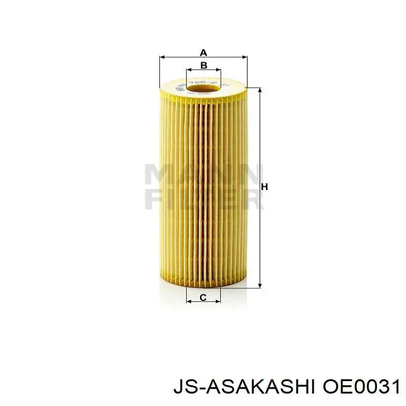 Фильтр очистки масла центробежный JS Asakashi OE0031 цена, от 4.23 USD