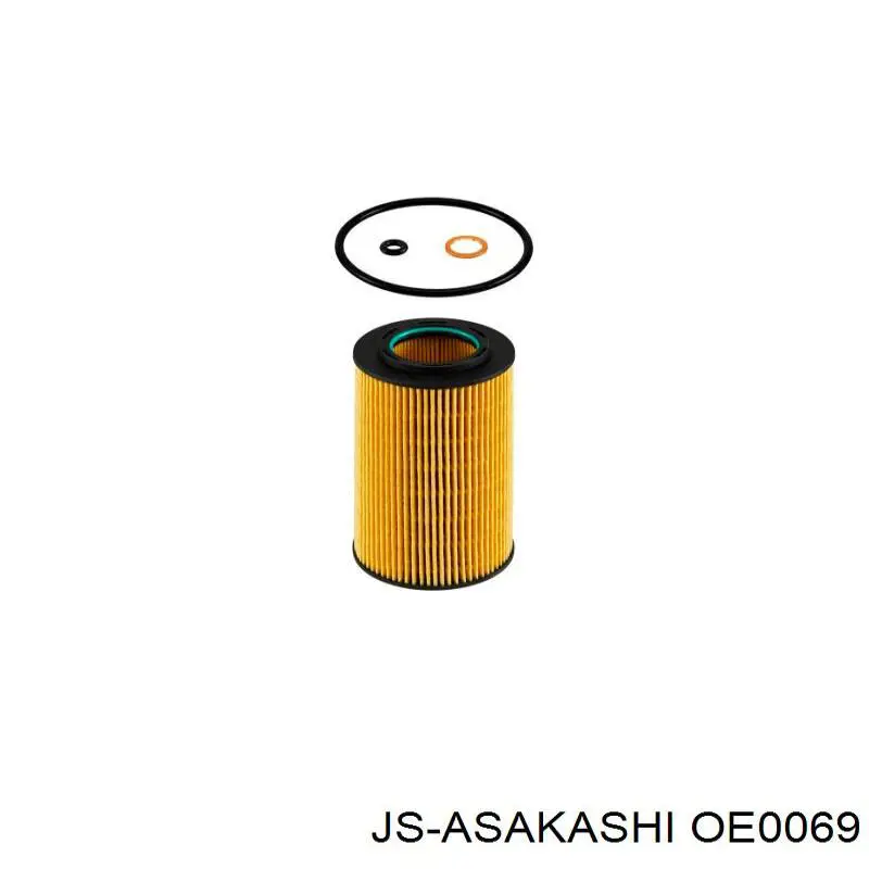 OE0069 JS Asakashi Масляный фильтр двигателя