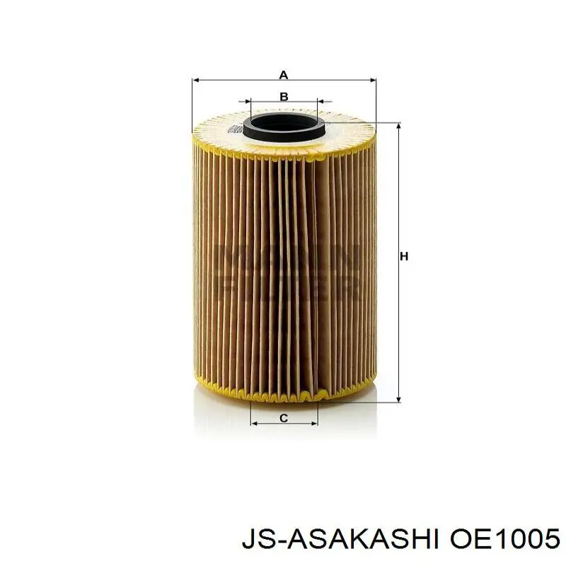 OE1005 JS Asakashi Масляный фильтр двигателя