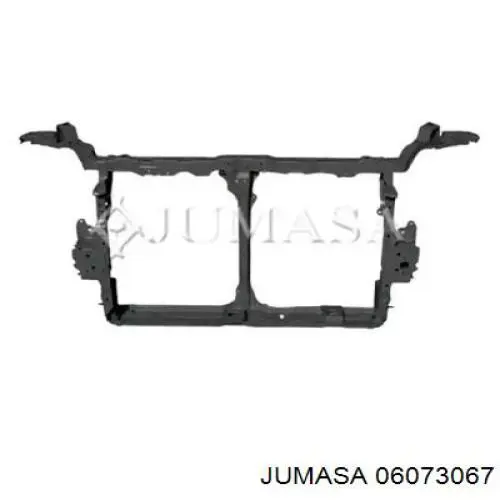 95507034 Opel suporte do radiador montado (painel de montagem de fixação das luzes)