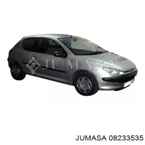 Pára-lama dianteiro direito para Peugeot 206 (2D)