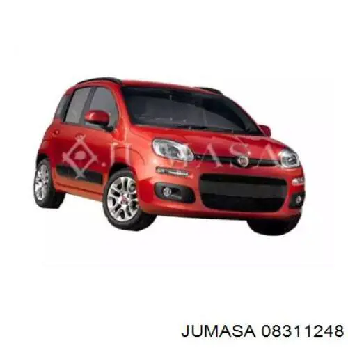 Pára-lama dianteiro esquerdo para Fiat Panda (312, 519)