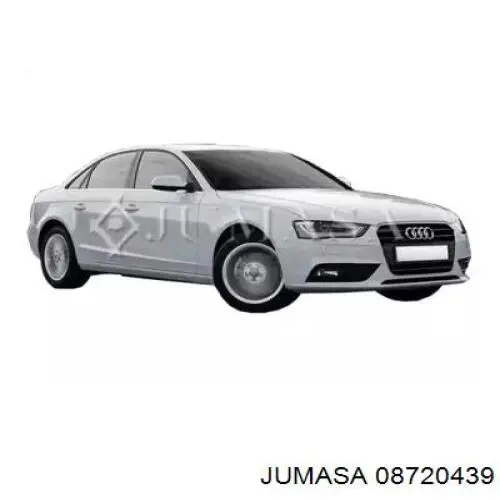 Guarda-barras direito do pára-lama dianteiro para Audi A4 (8K2)