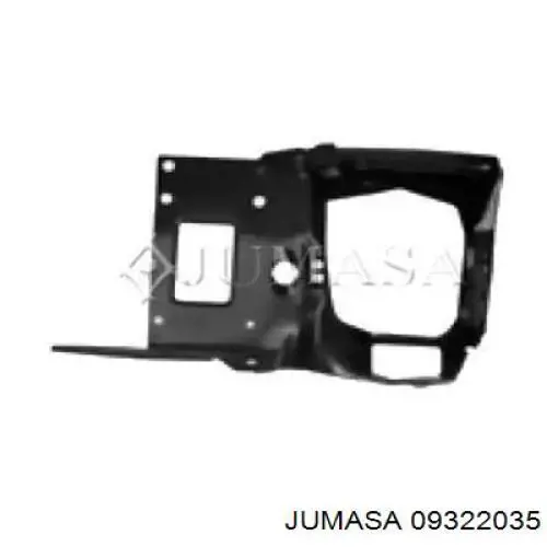 Consola (adaptador) de fixação da luz dianteira direita para Mercedes Vito (638)