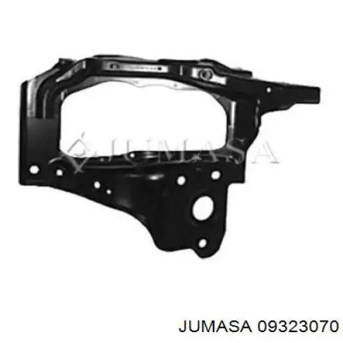 9196478 Market (OEM) suporte direito do radiador (painel de montagem de fixação das luzes)