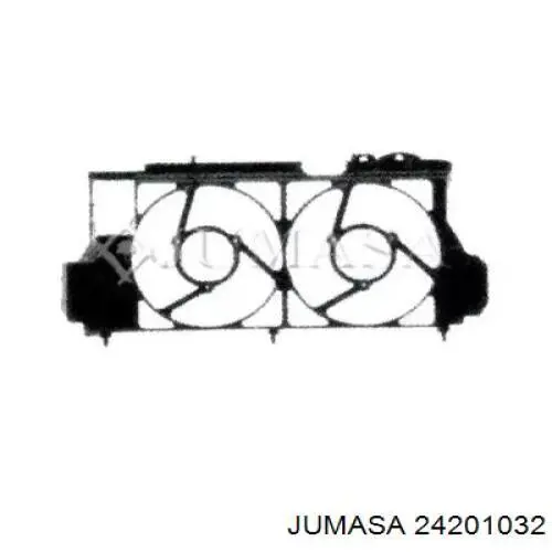 96008659 Peugeot/Citroen difusor do radiador de esfriamento