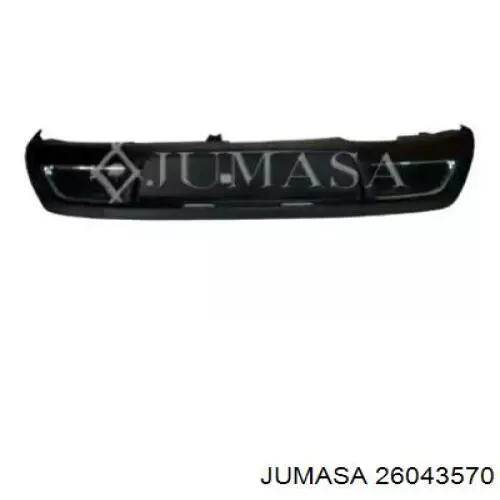26043570 Jumasa placa sobreposta central do pára-choque traseiro