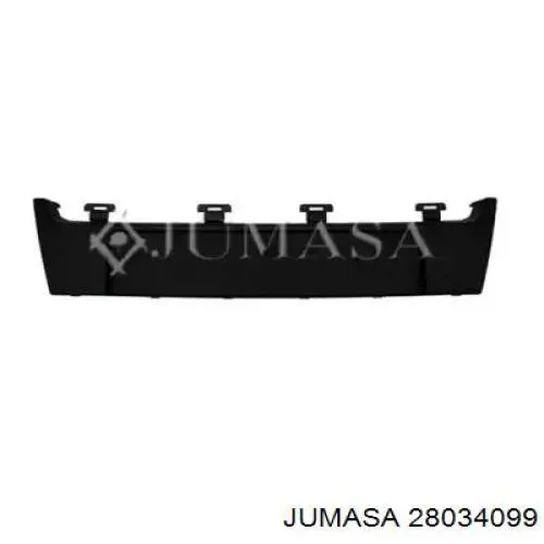 Placa sobreposta central do pára-choque dianteiro para Renault Scenic (JZ0)