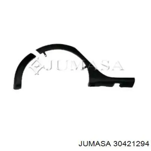 Expansor direito (placa sobreposta) de arco do pára-lama traseiro para Renault SANDERO 