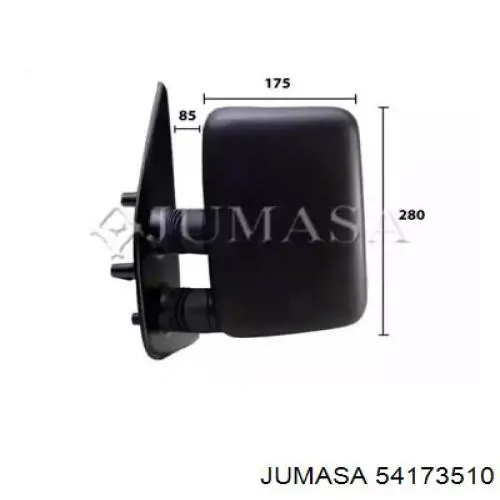 Зеркало заднего вида левое 54173510 Jumasa