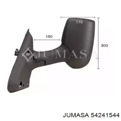 Правое боковое зеркало 54241544 Jumasa