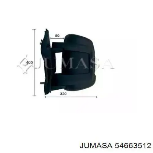 Зеркало заднего вида правое 54663512 Jumasa