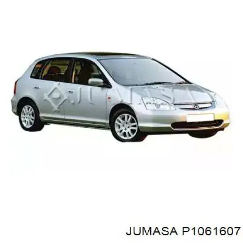 Moldura superior de pára-brisas para Honda Civic (EU, EP)