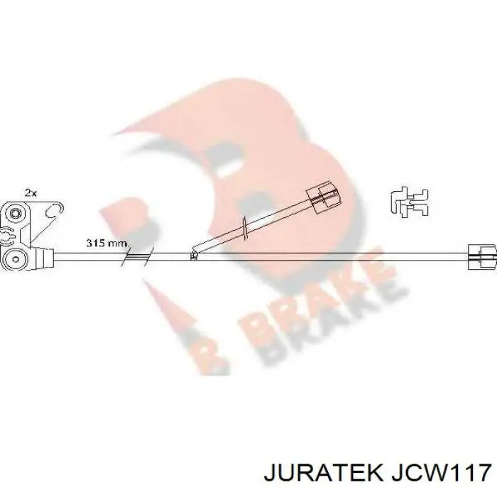 Датчик износа тормозных колодок, задний SBP WIC028 цена, от 15.15 USD