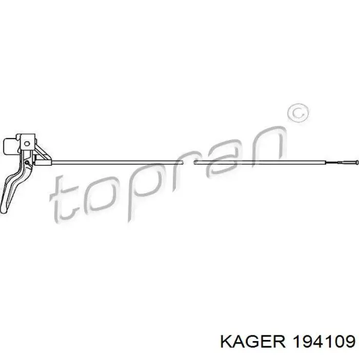 Трос открывания капота Opel 1178451 цена, от 6.70 USD