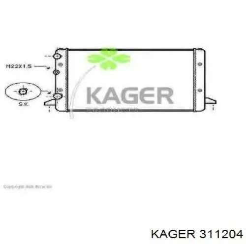 311204 Kager радиатор