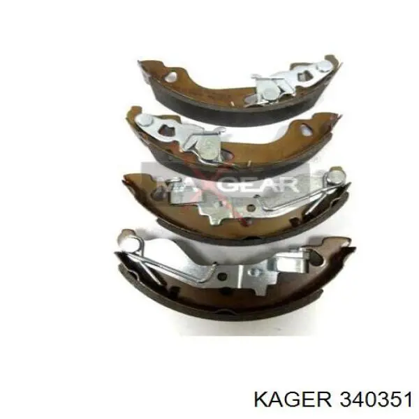 34-0351 Kager задние барабанные колодки