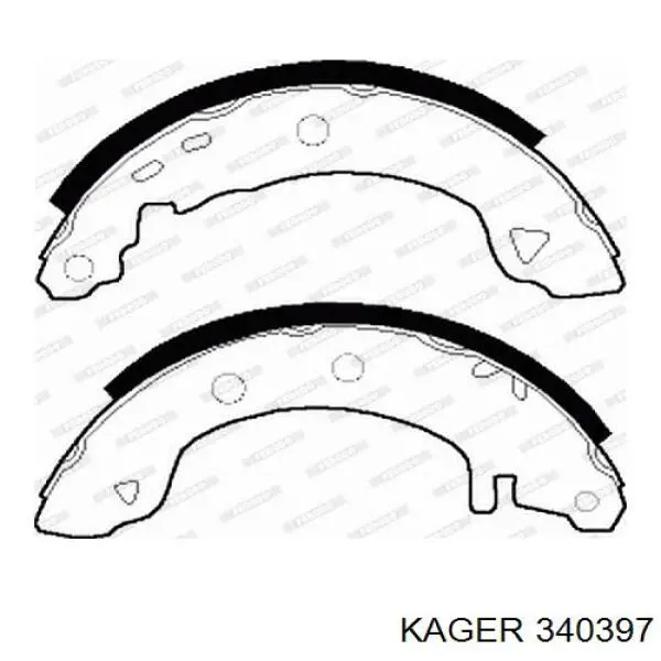 Задние барабанные колодки K152 Kampol