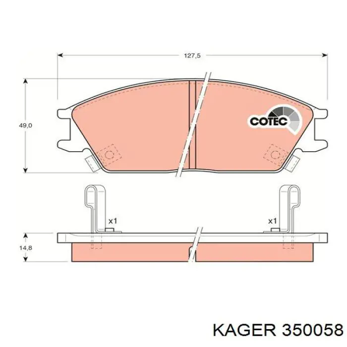 Передние тормозные колодки FSL435 Ferodo