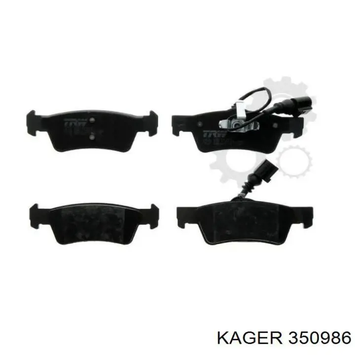 Колодки дисковые  Kager 350986 цена, от 28.92 USD