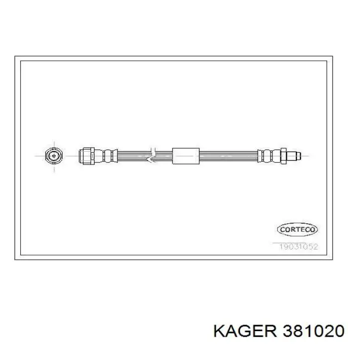 1634201348 Mercedes Гибкая тормозная трубка задняя