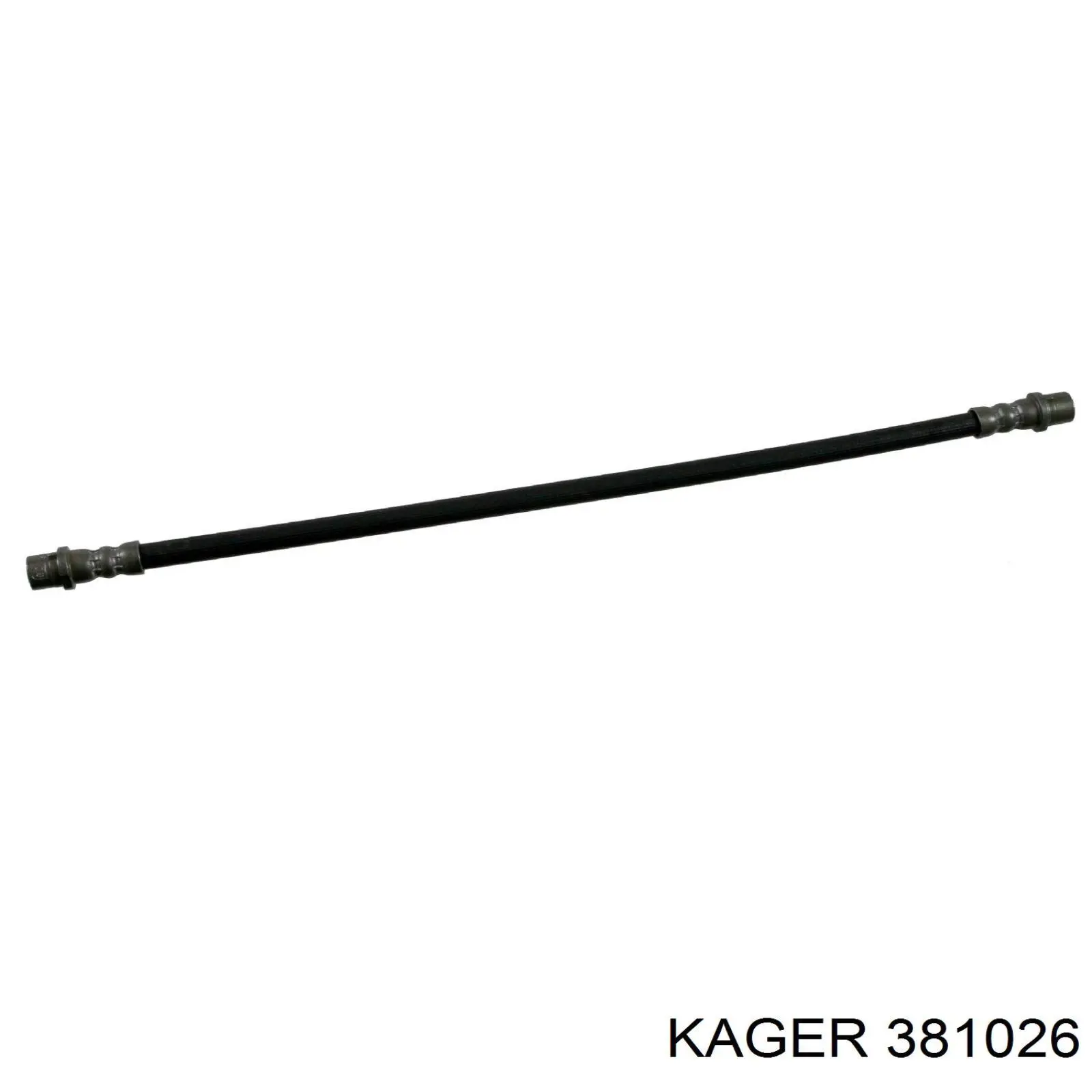 38-1026 Kager шланг тормозной задний